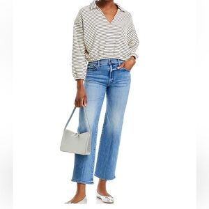 NWT Mother The Rambler High Rise Ankle Straight Jeans in We The Animals